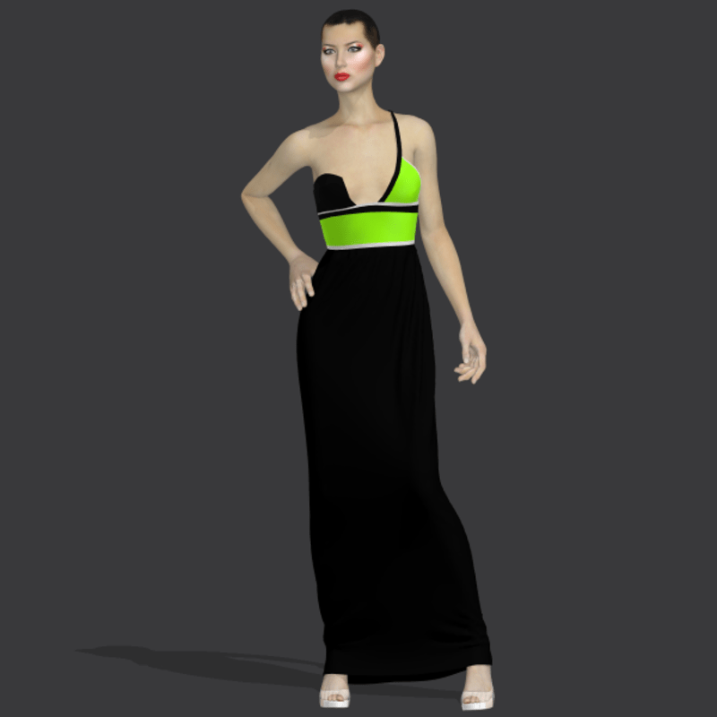 Gilda black green "Elisea Carter"