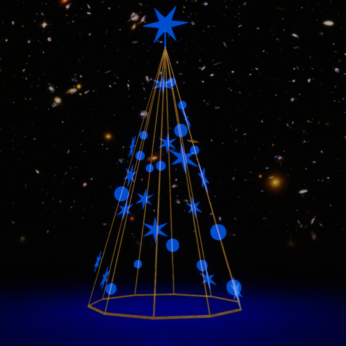 Light Christmas Tree Blue Set