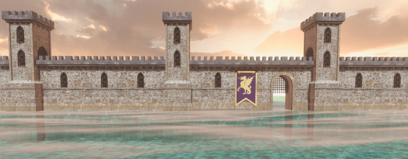 medieval fortress wall