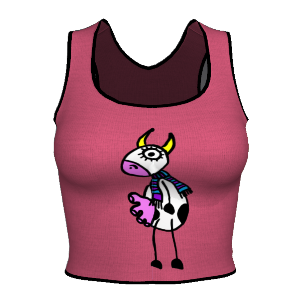 Woman Short T-shirt - Moo1 Light Pink