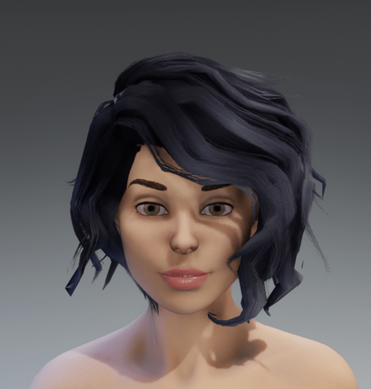 WildHairDarkMesh