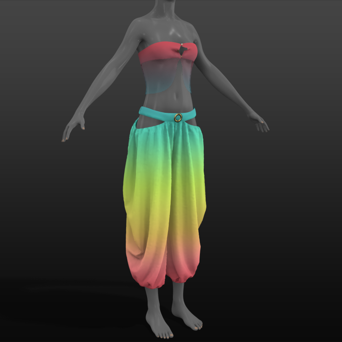 Outfit Orient light rainbow