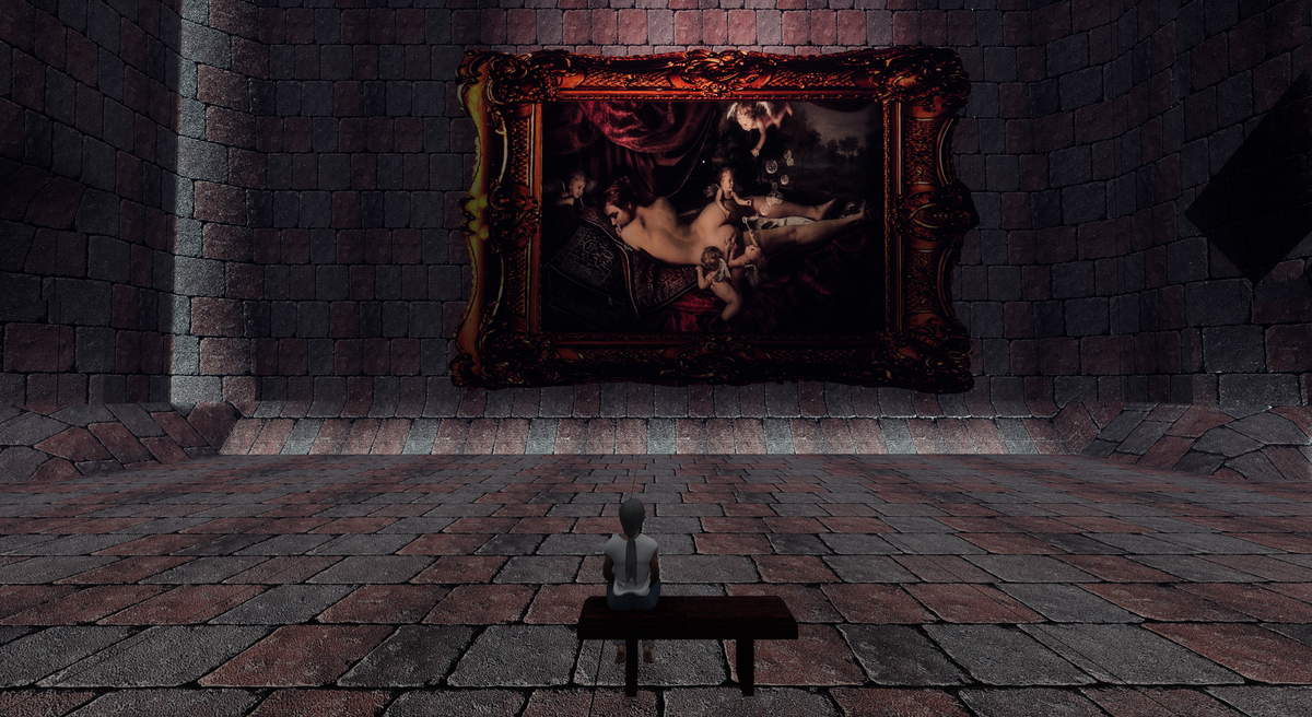 Baroque Bubble Lady with Putti