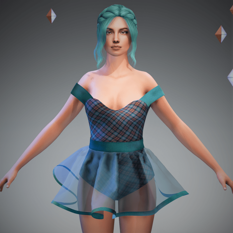 Tully Blue Tart Ballerina