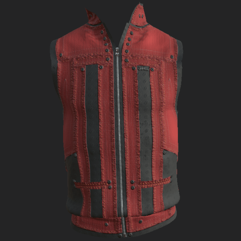 VEST_ DENIM_ ( JACKET_ ) RED