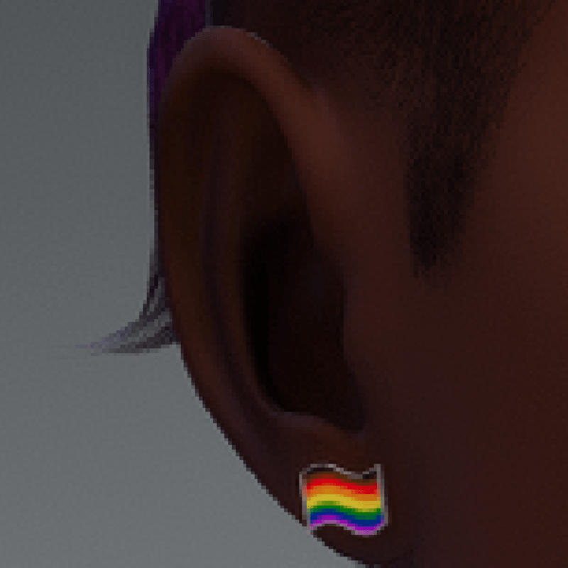 pride earrings philedelphia poc