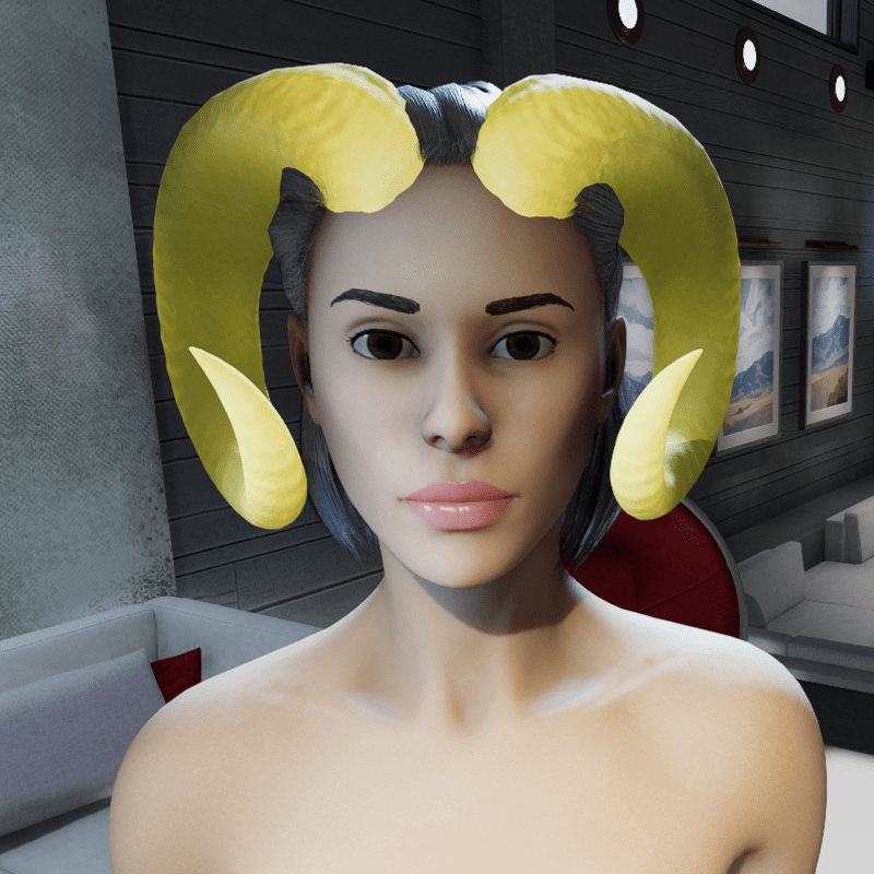 Spirit Of The Ram (Horns) - Yellow