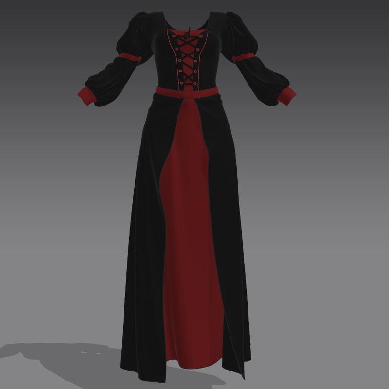 Gothic black and red Dress
