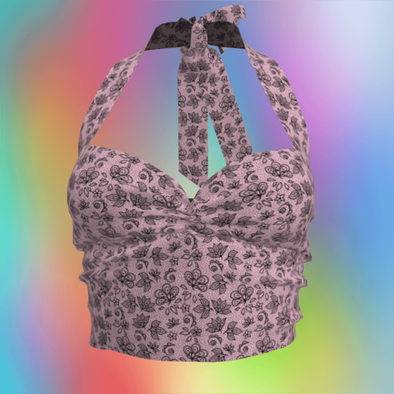 Pink&Black Alter Top