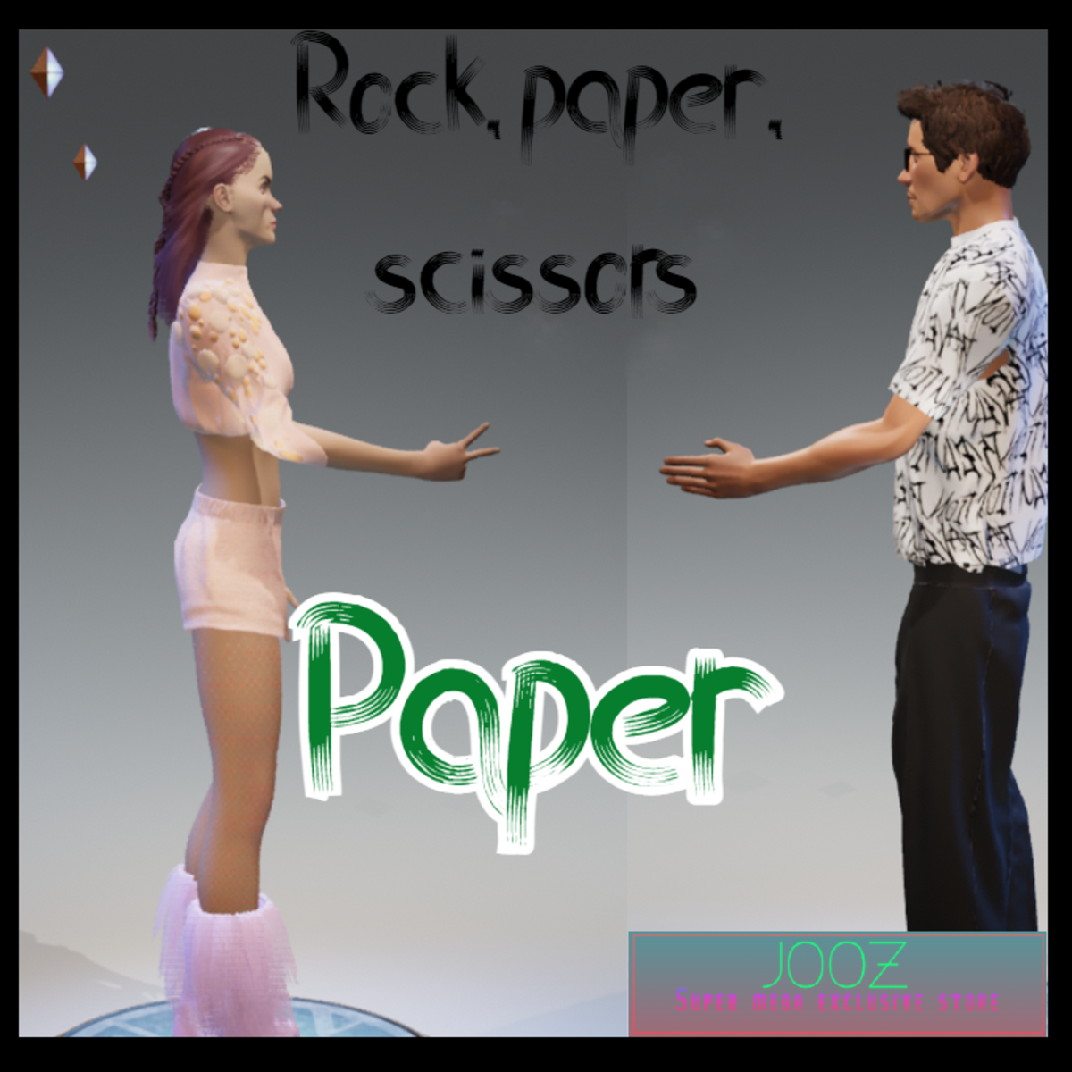 Paper emote (Rock-paper-scissors)