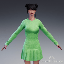 L.F. FRANCE LACE DRESS GREEN