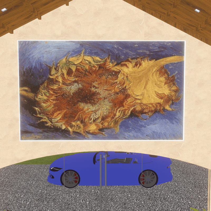 Art - Two Cut Sunflowers 1887 Van Gogh