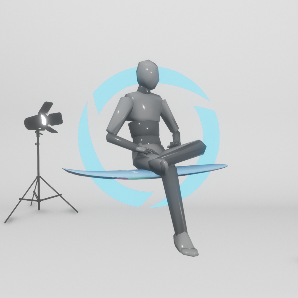 Sitting on Surfboard/Skateboard - MALE (Emote)