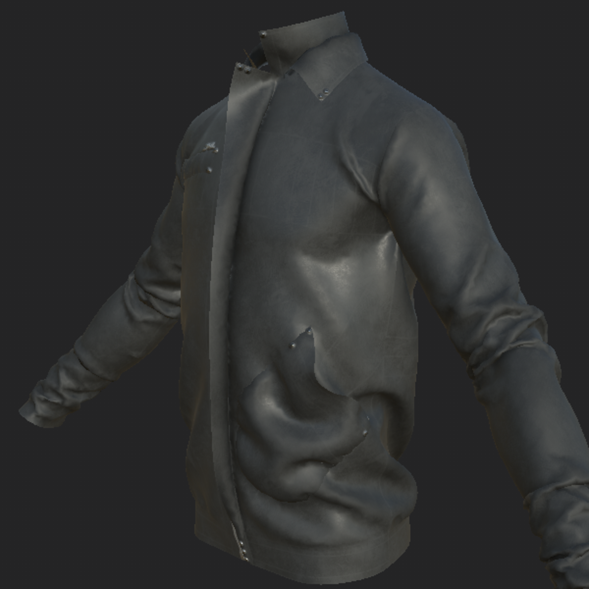 JACKET_ 2 LEATHER GRAY