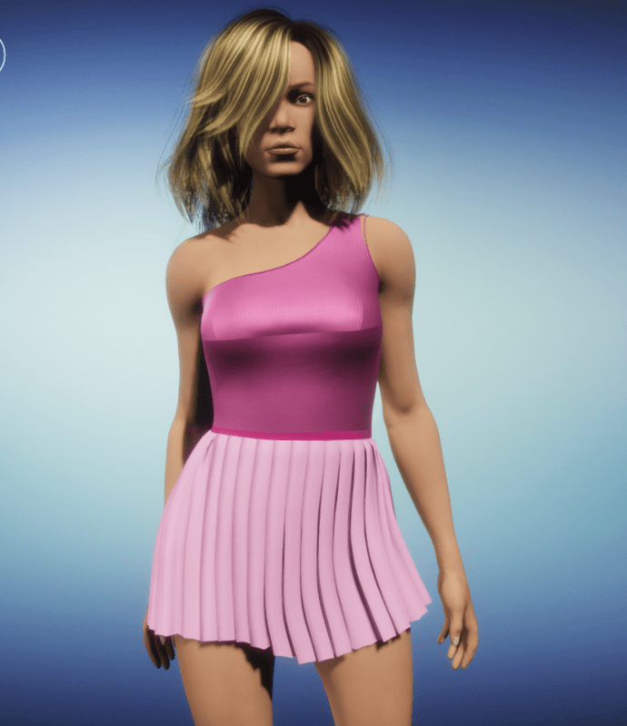 dancer's dress-- cyclamen