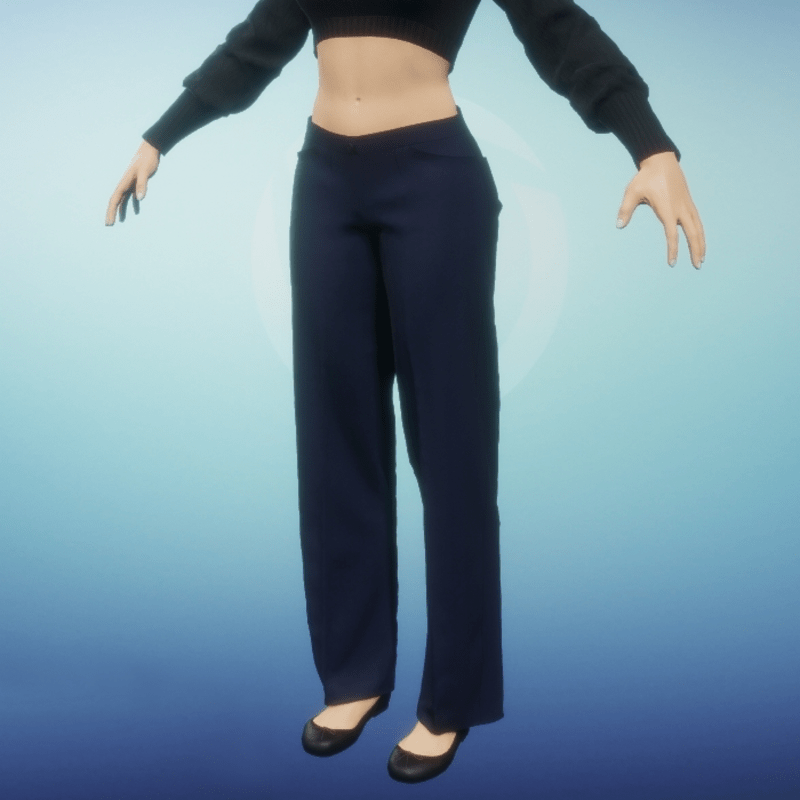 Womens Dress Slacks - Navy