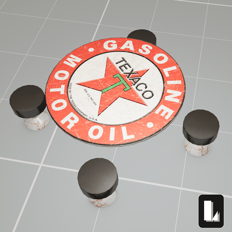 Vintage Oil Table Set