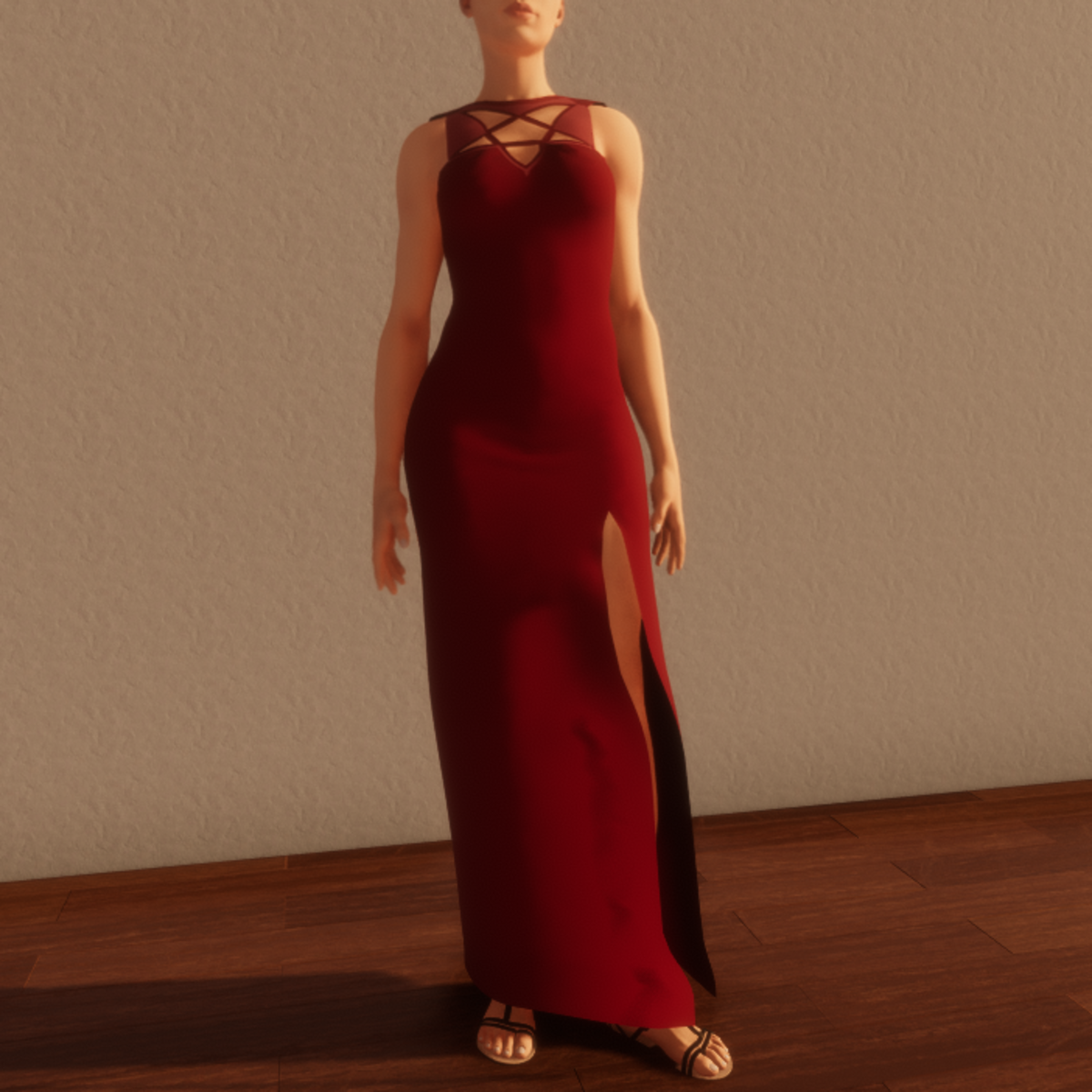 TKA - Arcane Red long dress