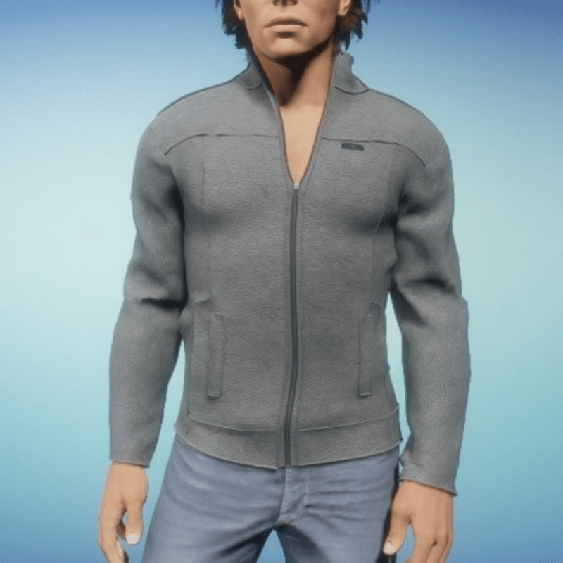 Planet leather jacket gray