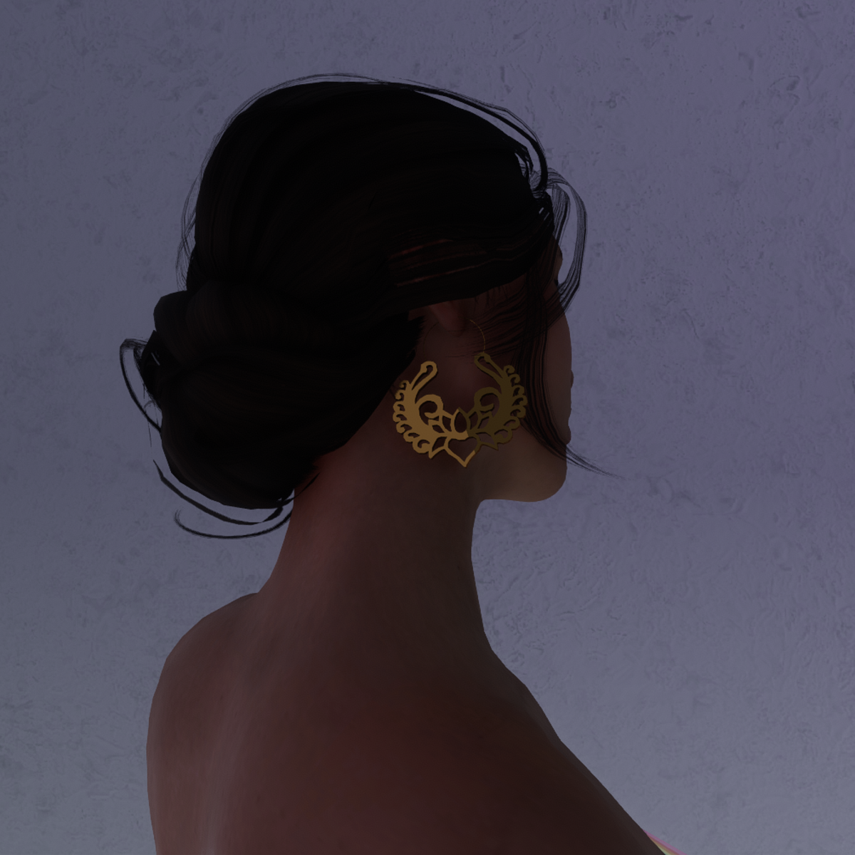 Lotus Mandala Earrings (Gold)