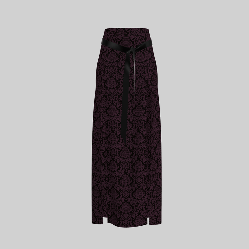 Skirt Briana Damask Purple & Black 2.0