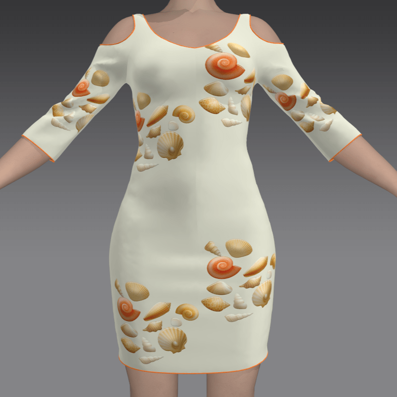 Dress with Shells