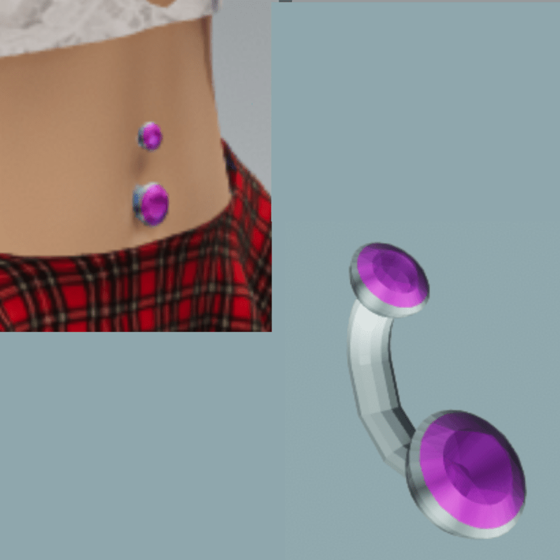 Belly Piercing PinK v1