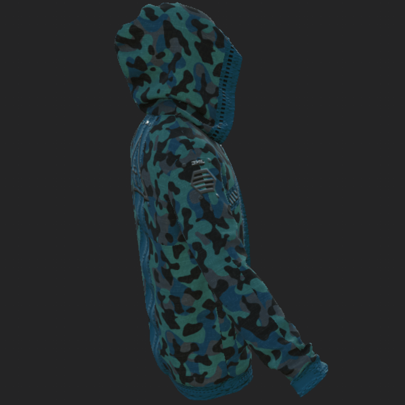 JACKET_ WITH HOOD CAMO F