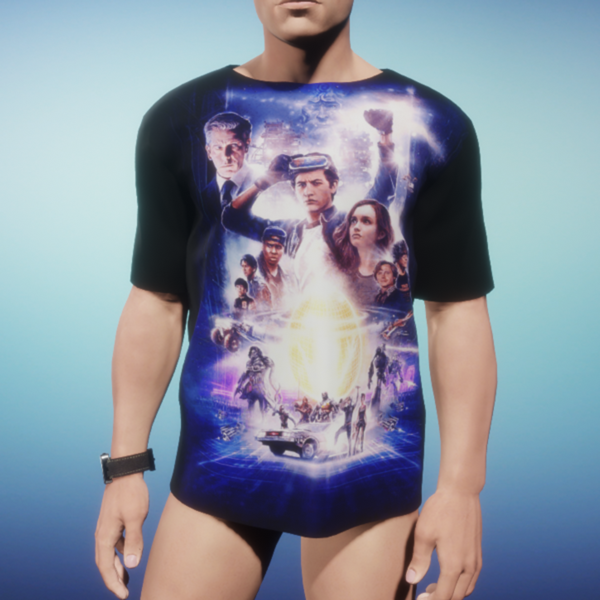 Ready Player One Poster T-Shirt Male