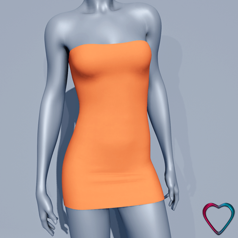 Mini Tube Dress - Pumpkin