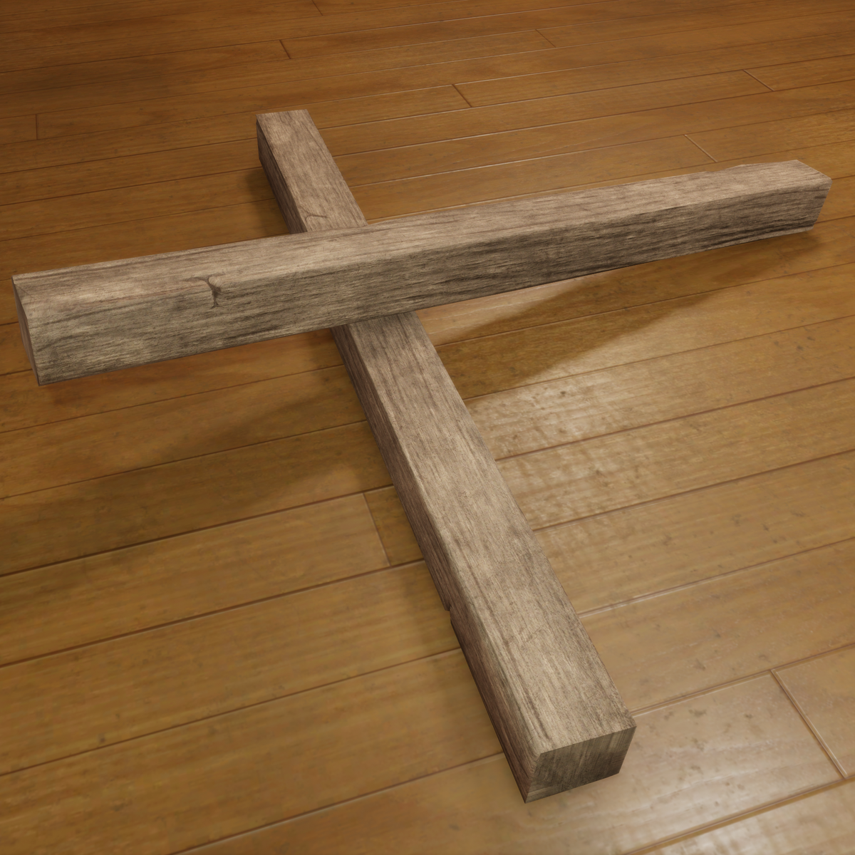 Rough wood beam (light wood)