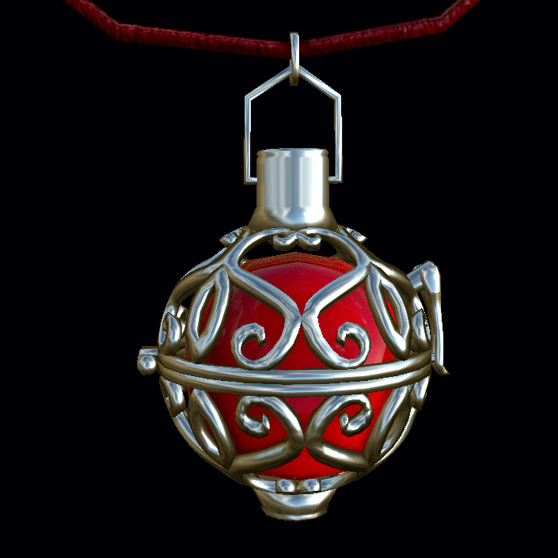 Necklace The Engelrufer-Heart-24 (angel caller), 24mm Diameter