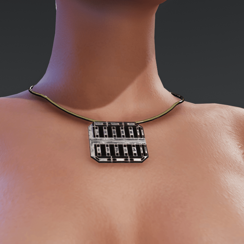 Gold and Silver Future Necklace