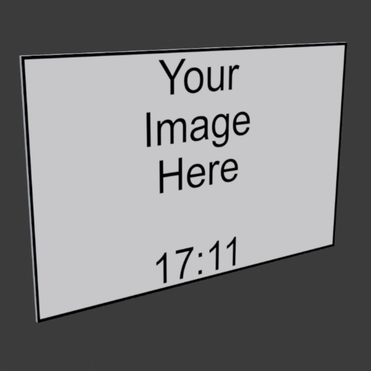 17x11 Frameless Image Panel