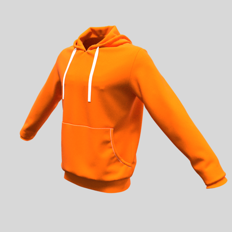 hoody male orange