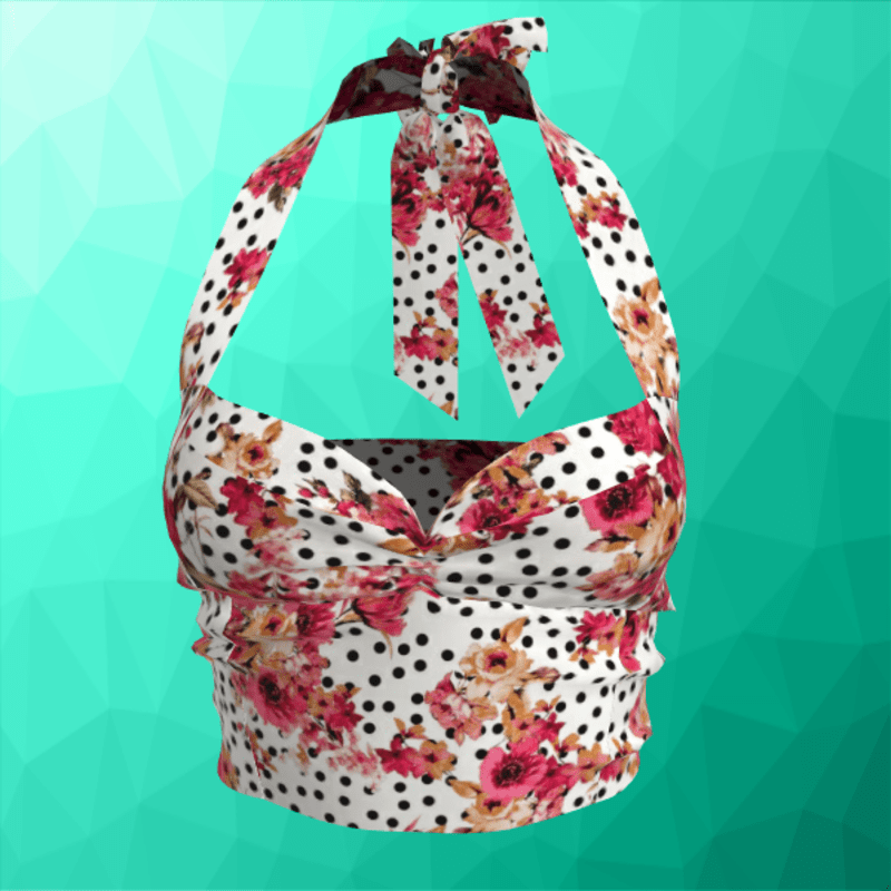 Flowers & Dots Alter Top