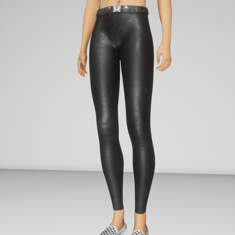 Leather rocker pants