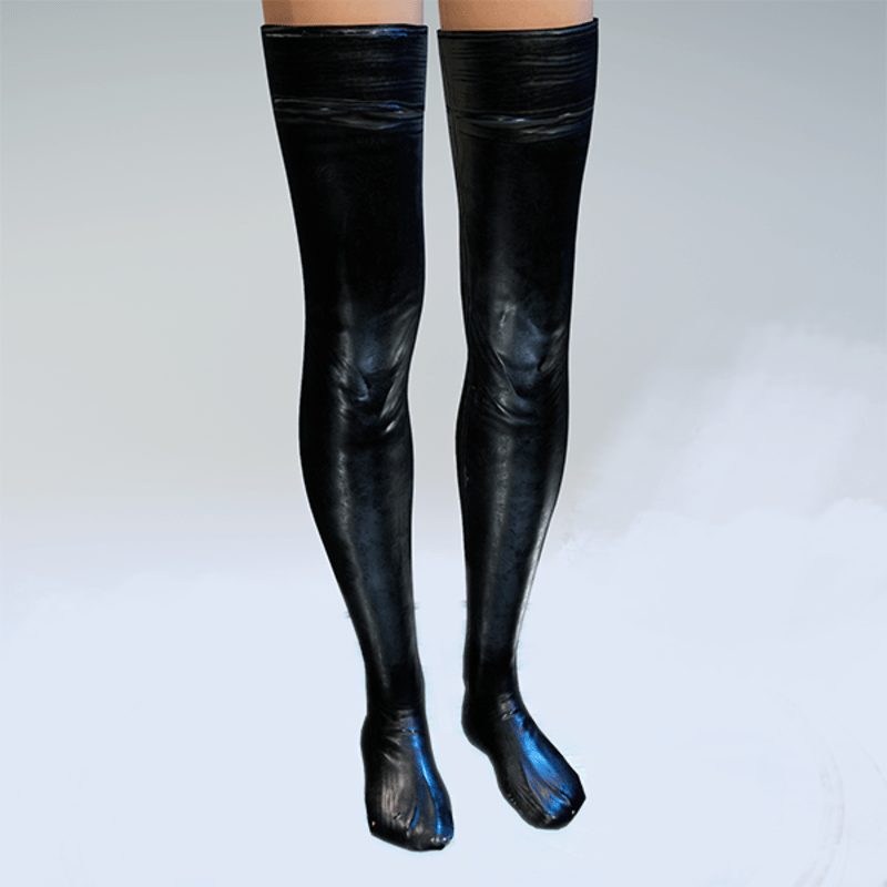 Rubber Latex Stockings Black