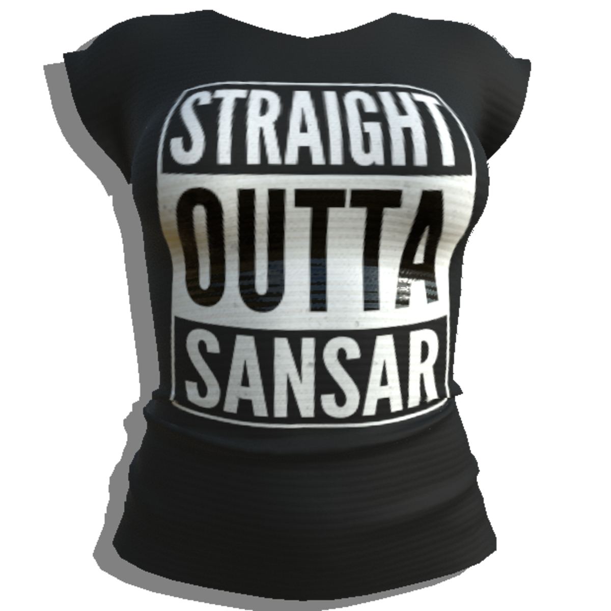 FEMALE STRAIGHT OUTTA SANSAR SHIRT