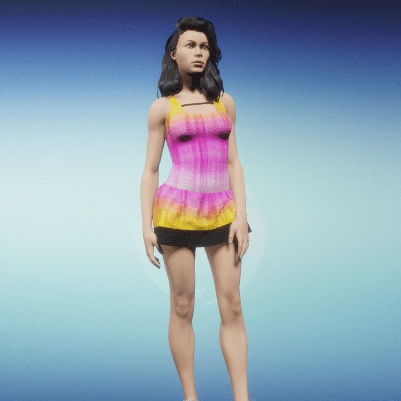 Summerdress Lila yellow