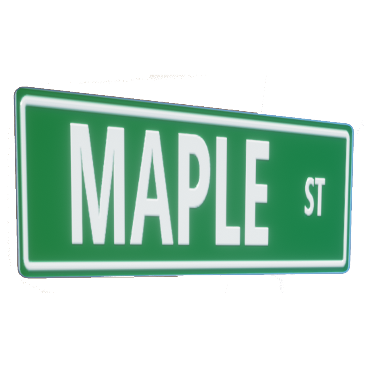 Maple ST - Street Sign