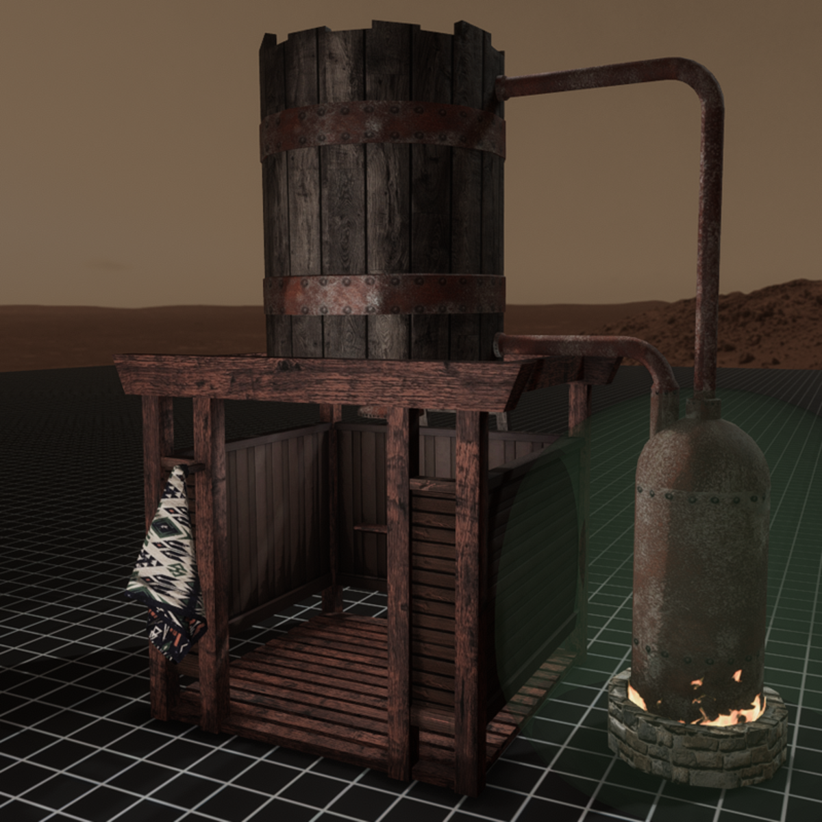 Oldwest Outdoor Shower