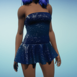 Evening Blue Tennis Dress