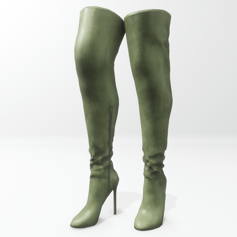 "Alina - Daisy" and Nicci avatar boots - green