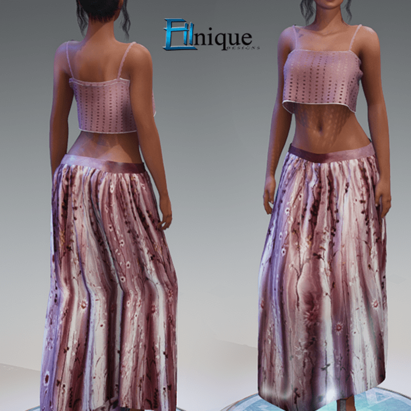 Lilly Skirt Top Outfit Pink