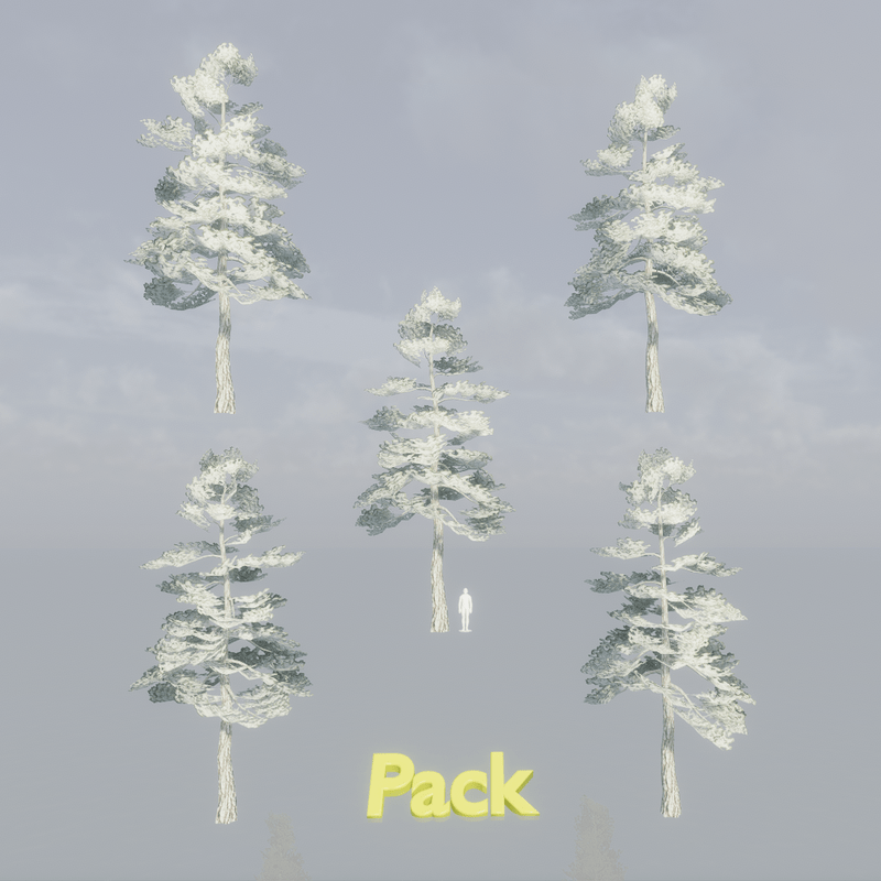 Pine Tree Pack (with snow )
