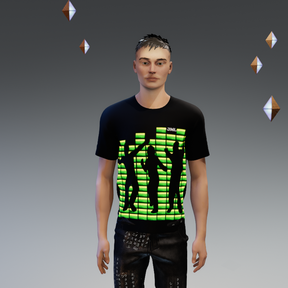 Glowing Animated_ SHIRT_ UNISEX EQUALIZER 2
