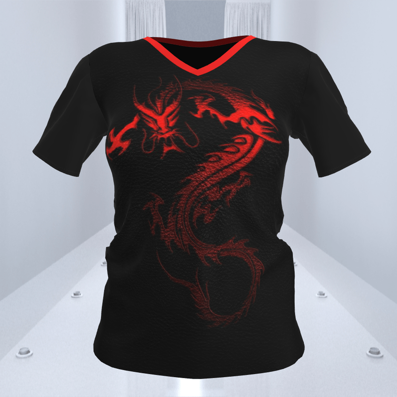 Black T with Red Dragon