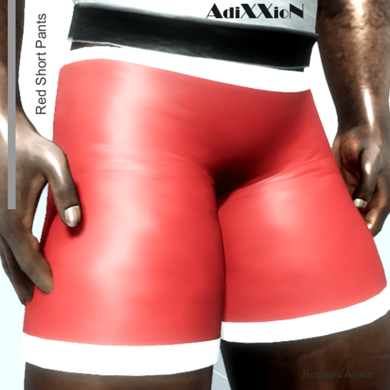 Red & White Short Pants
