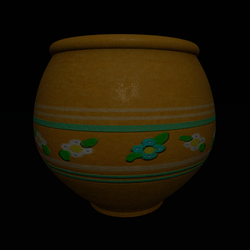 Cottagecore Floral Clay Pot (Wild Flowers)